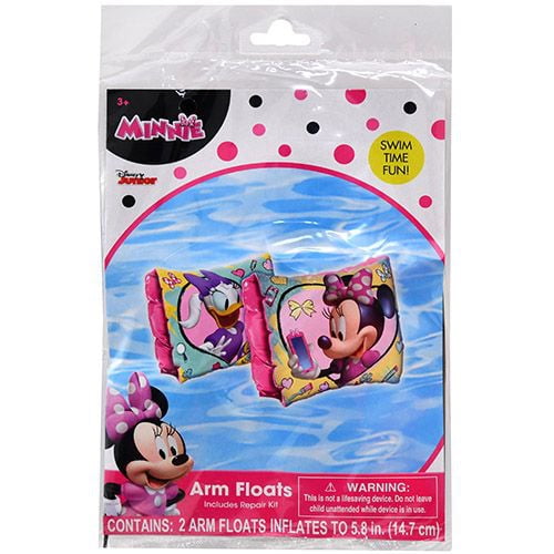 Minnie Mouse 3-d Swim Ring & Swimmies Arm Bands 